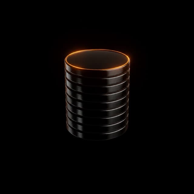 stack of dark coins